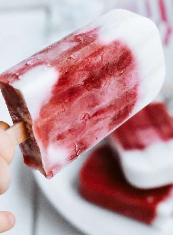 Strawberry Creamsicles with Rhubarb